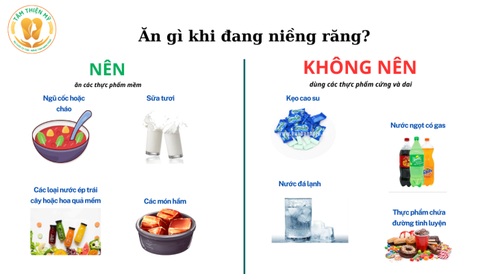 Nên chọn thực phẩm mềm, không nên chọn các thức ăn cứng, dai 