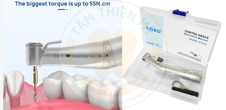 Hệ thống thiết bị cấy ghép răng Implant hiện đại tại Tâm Thiện Mỹ có gì? 7 tay khoan xoco